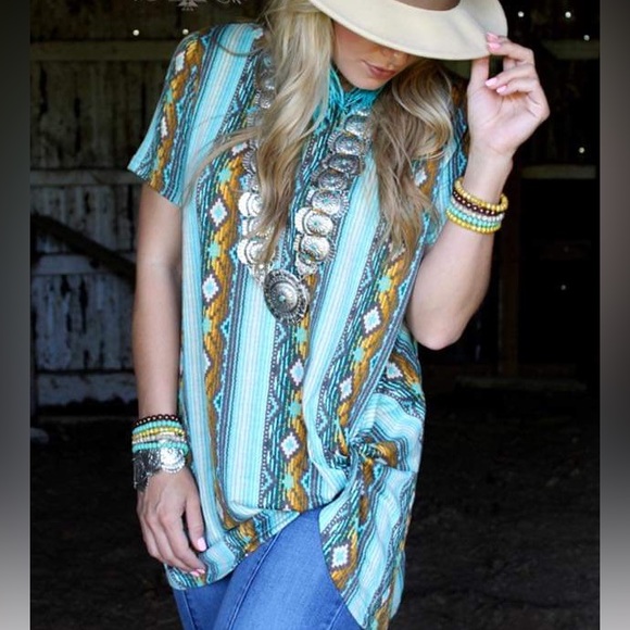 Crazy Train, Aztec pattern tunic - Picture 3 of 3